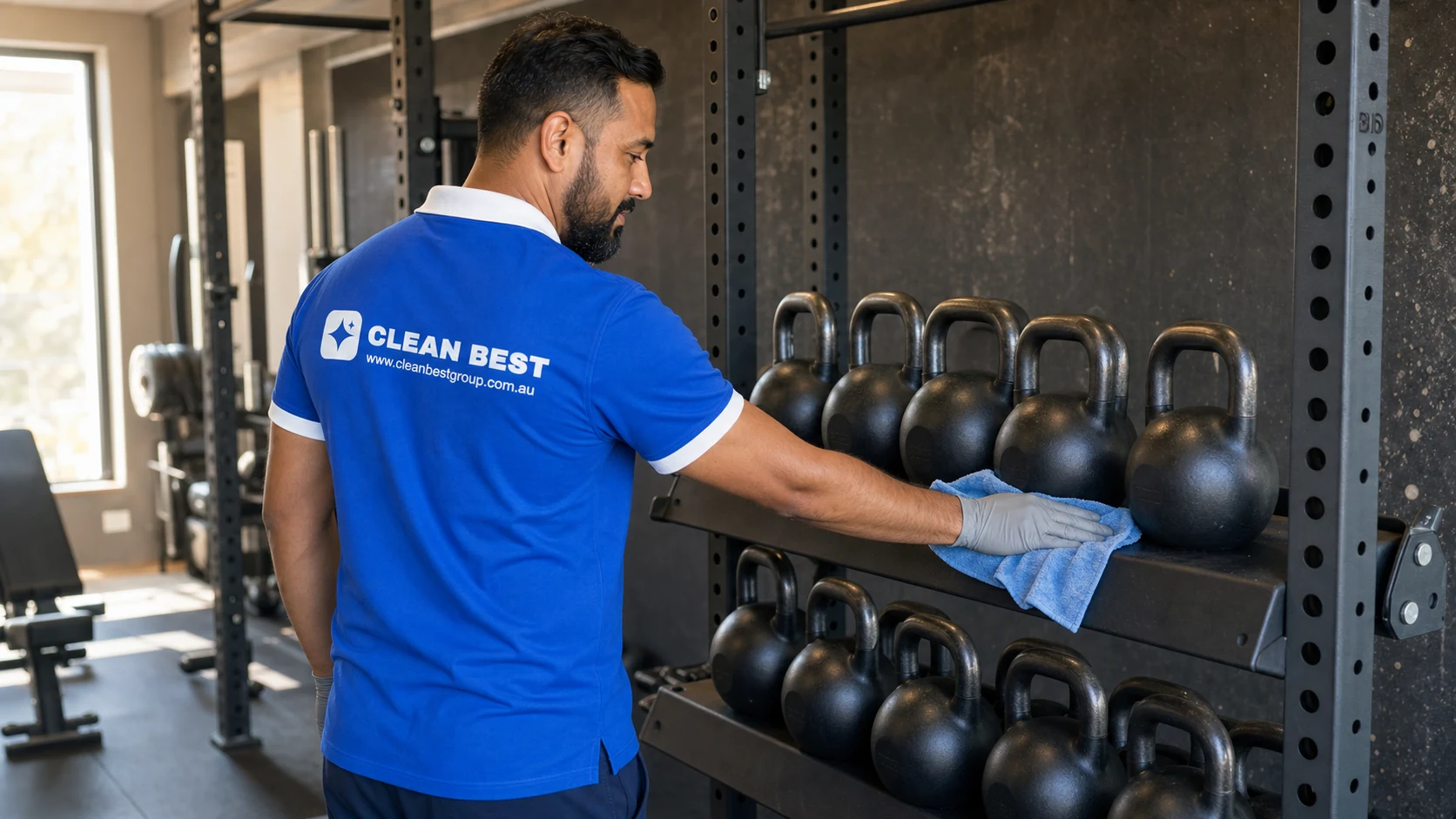 Clean Best cleaner disinfecting equipment in a neighbourhood gym near Newington NSW